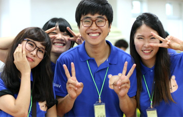 대학생 방학캠프 마음수련 캠프의 대학생 도우미들3